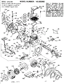 Engine parts for Craftsman Lawn & Garden Engine 143652062 from AppliancePartsPros.com