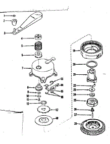 Ratchet Self Stater No. 29711 parts for Craftsman Lawn & Garden Engine 14365250 from AppliancePartsPros.com
