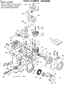 Replacement Parts parts for Craftsman Lawn & Garden Engine 143654062 from AppliancePartsPros.com