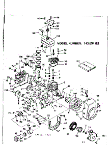 Replacement Parts parts for Craftsman Lawn & Garden Engine 143654162 from AppliancePartsPros.com