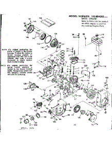 Replacement Parts parts for Craftsman Lawn & Garden Engine 143654202 from AppliancePartsPros.com
