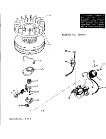 Magneto parts for Craftsman Lawn & Garden Engine 143654282 from AppliancePartsPros.com