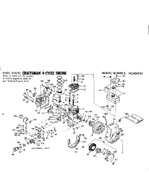 Replacement Parts parts for Craftsman Lawn & Garden Engine 143654312 from AppliancePartsPros.com