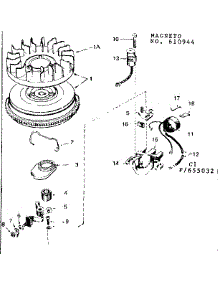 Magneto parts for Craftsman Lawn & Garden Engine 143655032 from AppliancePartsPros.com