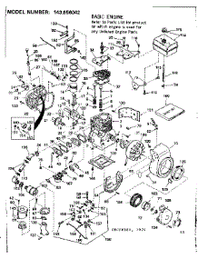 Replacement Parts parts for Craftsman Lawn & Garden Engine 143656042 from AppliancePartsPros.com
