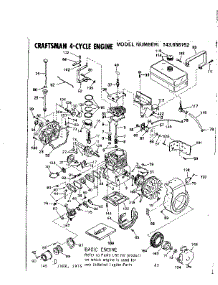 Replacement Parts parts for Craftsman Lawn & Garden Engine 143656152 from AppliancePartsPros.com