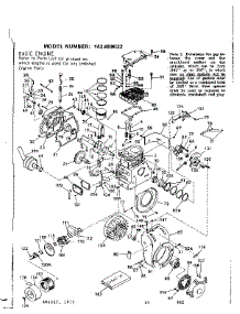 Engine parts for Craftsman Lawn & Garden Engine 143659032 from AppliancePartsPros.com