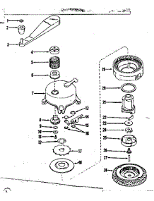Ratchet Self Starter No. 29711 parts for Craftsman Lawn & Garden Engine 14366250 from AppliancePartsPros.com