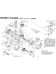 Replacement Parts parts for Craftsman Lawn & Garden Engine 143664052 from AppliancePartsPros.com