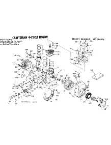 Replacement Parts parts for Craftsman Lawn & Garden Engine 143664072 from AppliancePartsPros.com