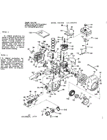 Engine parts for Craftsman Lawn & Garden Engine 143664092 from AppliancePartsPros.com