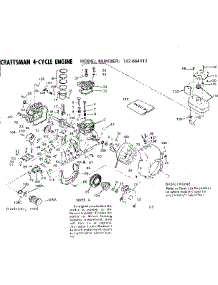 Replacement Parts parts for Craftsman Lawn & Garden Engine 143664112 from AppliancePartsPros.com