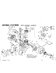 Replacement Parts parts for Craftsman Lawn & Garden Engine 143664162 from AppliancePartsPros.com