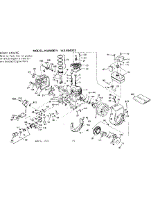 Replacement Parts parts for Craftsman Lawn & Garden Engine 143664302 from AppliancePartsPros.com