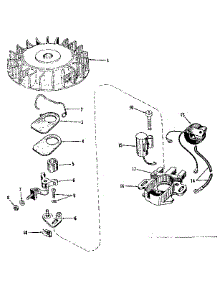 Magneto (Phelon F-4220) parts for Craftsman Lawn & Garden Engine 14366500 from AppliancePartsPros.com