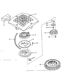 Rewind Starter parts for Craftsman Lawn & Garden Engine 14366500 from AppliancePartsPros.com