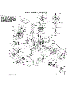 Replacement Parts parts for Craftsman Lawn & Garden Engine 143665052 from AppliancePartsPros.com