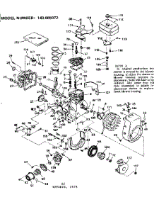 Replacement Parts parts for Craftsman Lawn & Garden Engine 143665072 from AppliancePartsPros.com