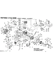 Replacement Parts parts for Craftsman Lawn & Garden Engine 143666022 from AppliancePartsPros.com