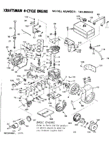Replacement Parts parts for Craftsman Lawn & Garden Engine 143666042 from AppliancePartsPros.com