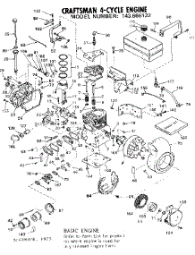 Replacement Parts parts for Craftsman Lawn & Garden Engine 143666122 from AppliancePartsPros.com