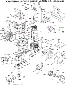 Replacement Parts parts for Craftsman Lawn & Garden Engine 143666192 from AppliancePartsPros.com
