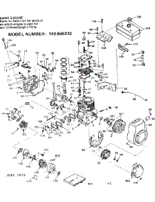 Replacement Parts parts for Craftsman Lawn & Garden Engine 143666232 from AppliancePartsPros.com
