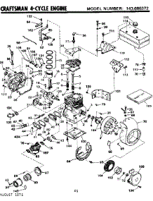 Replacement Parts parts for Craftsman Lawn & Garden Engine 143666372 from AppliancePartsPros.com