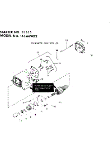 Starter parts for Craftsman Lawn & Garden Engine 143669012 from AppliancePartsPros.com