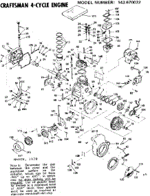 Replacement Parts parts for Craftsman Lawn & Garden Engine 143670022 from AppliancePartsPros.com