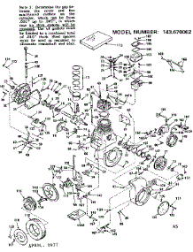 Engine parts for Craftsman Lawn & Garden Engine 143670062 from AppliancePartsPros.com