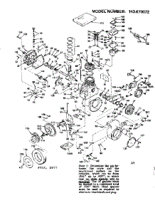 Replacement Parts parts for Craftsman Lawn & Garden Engine 143670072 from AppliancePartsPros.com
