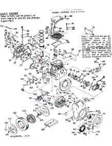 Replacement Parts parts for Craftsman Lawn & Garden Engine 143672032 from AppliancePartsPros.com