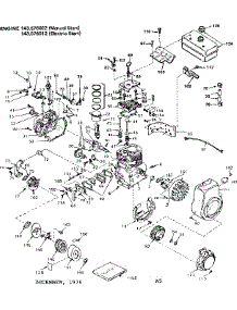 Replacement Parts parts for Craftsman Lawn & Garden Engine 143676012 from AppliancePartsPros.com