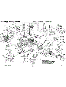 Engine parts for Craftsman Lawn & Garden Engine 143676122 from AppliancePartsPros.com