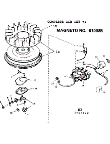 Magneto parts for Craftsman Lawn & Garden Engine 143676122 from AppliancePartsPros.com