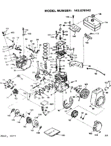 Engine parts for Craftsman Lawn & Garden Engine 143676142 from AppliancePartsPros.com