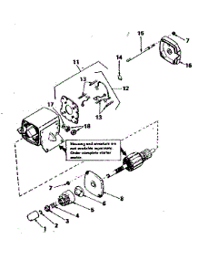 Starter Motor parts for Craftsman Lawn & Garden Engine 143680012 from AppliancePartsPros.com