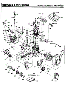 Replacement Parts parts for Craftsman Lawn & Garden Engine 143686022 from AppliancePartsPros.com
