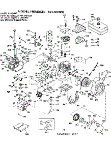 Replacement Parts parts for Craftsman Lawn & Garden Engine 143686062 from AppliancePartsPros.com