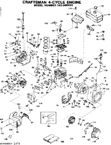 Replacement Parts parts for Craftsman Lawn & Garden Engine 143686092 from AppliancePartsPros.com