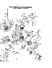 Engine parts for Craftsman Lawn & Garden Engine 143686102 from AppliancePartsPros.com