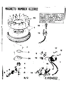 Magneto parts for Craftsman Lawn & Garden Engine 143694012 from AppliancePartsPros.com