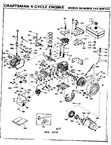Replacement Parts parts for Craftsman Lawn & Garden Engine 143696102 from AppliancePartsPros.com