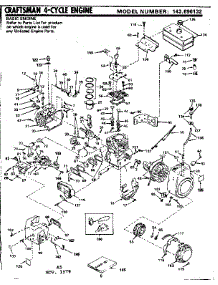 Engine parts for Craftsman Lawn & Garden Engine 143696132 from AppliancePartsPros.com