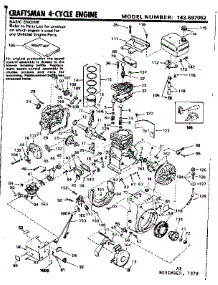 Engine parts for Craftsman Lawn & Garden Engine 143697052 from AppliancePartsPros.com