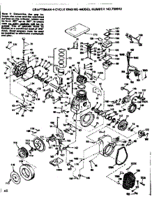 Engine parts for Craftsman Lawn & Garden Engine 143700012 from AppliancePartsPros.com