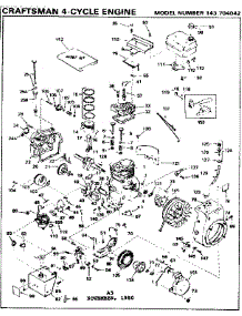 Replacement Parts parts for Craftsman Lawn & Garden Engine 143704042 from AppliancePartsPros.com