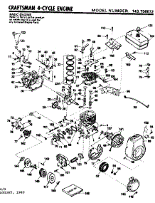 Replacement Parts parts for Craftsman Lawn & Garden Engine 143706072 from AppliancePartsPros.com