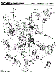 Engine parts for Craftsman Lawn & Garden Engine 143706082 from AppliancePartsPros.com